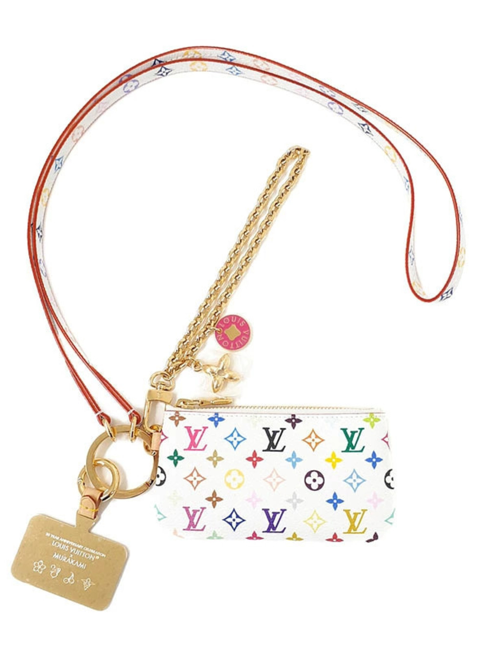 Louis Vuitton LV TM Monogram Multicolor Phone Takashi Murakami Neck Pouch